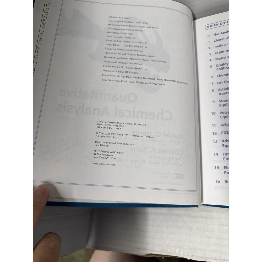 Quantitative Chemical Analysis by Daniel C. Harris (9th Edition, Hardcover)